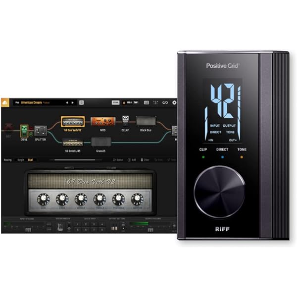 Amazon.com: Positive Grid RIFF USB Audio Guitar Interface with